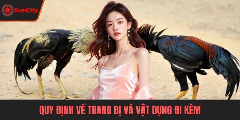 Đá gà Thomo Quy định về trang bị và vật dụng đi kèm